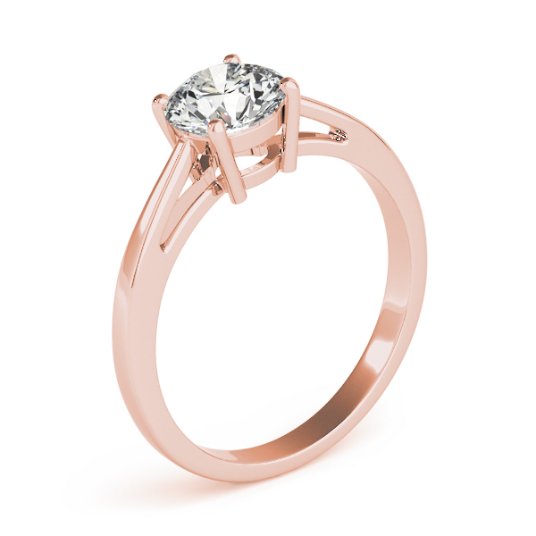 The Eveline Solitaire Engagement Ring, upright view