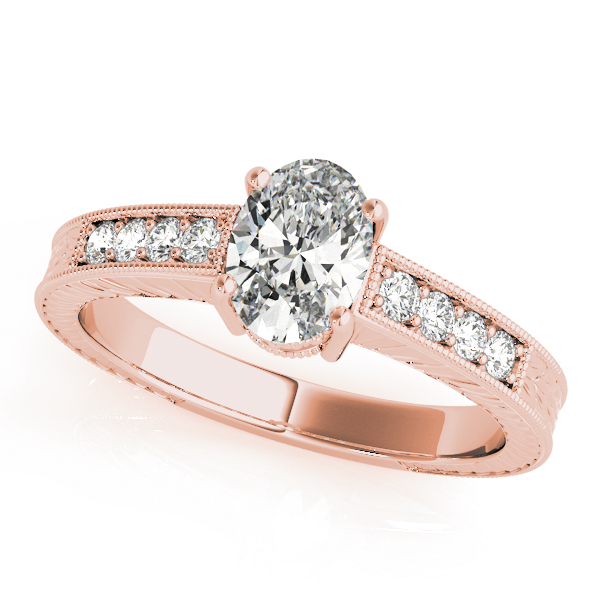 The Jane Single-Row Engagement Ring, front view