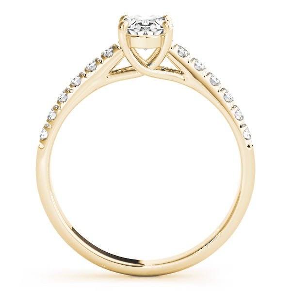 The Theodora Single-Row Engagement Ring, side view