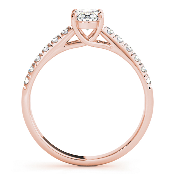 The Theodora Single-Row Engagement Ring, side view