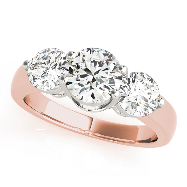 3-Stone Round Engagement Ring