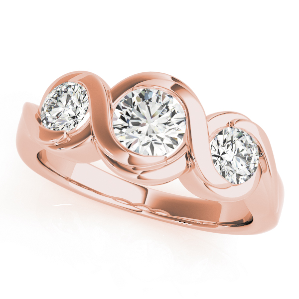 3-Stone Bypass Engagement Ring