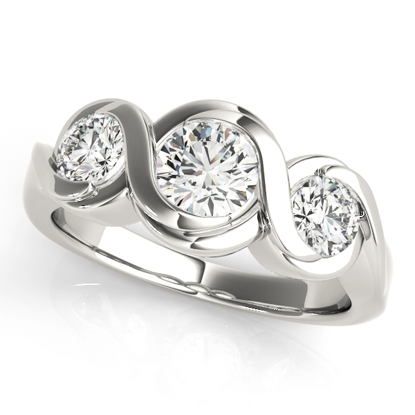 3-Stone Bypass Engagement Ring
