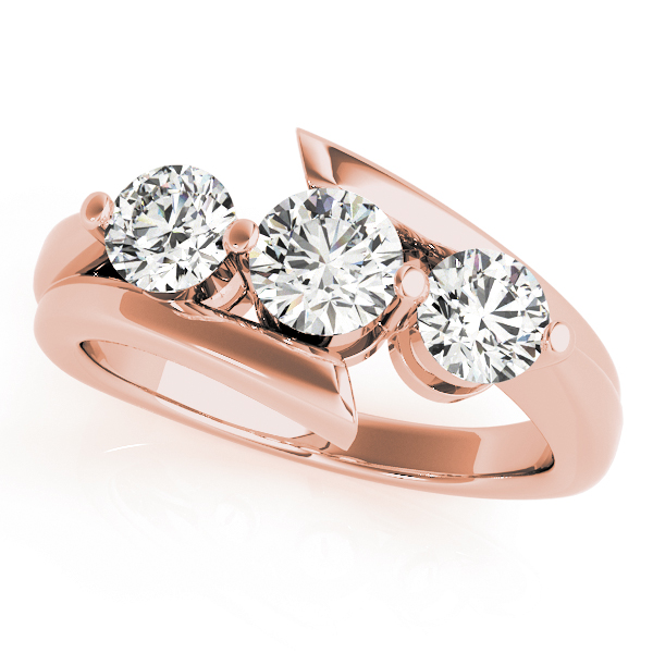 3-Stone Bypass Engagement Ring