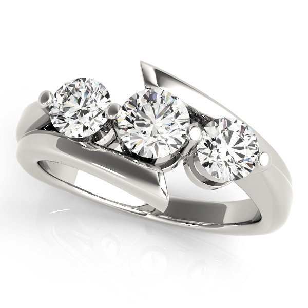 3-Stone Bypass Engagement Ring