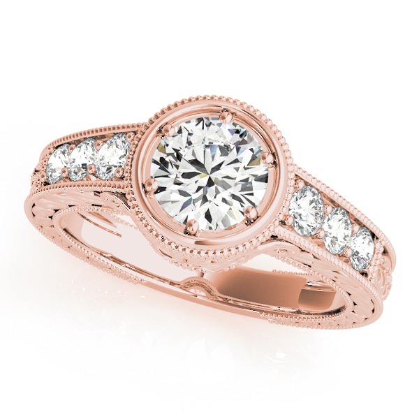 The Penelope Vintage Engagement Ring, front view