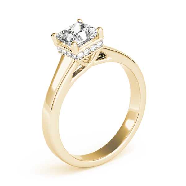 The Millicent Solitaire Engagement Ring, upright view