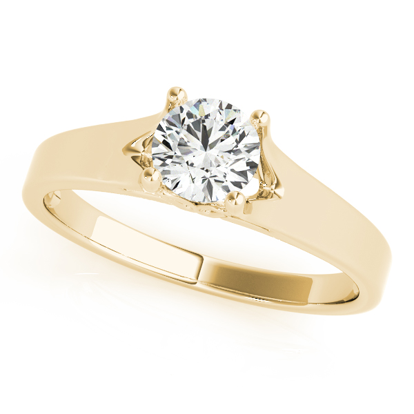 Solitaire Round Engagement Rings