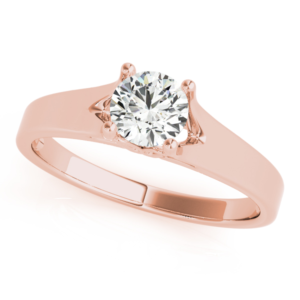 Solitaire Round Engagement Rings