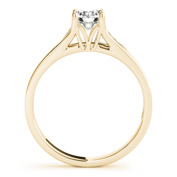 The Ximena Solitaire Engagement Ring, side view