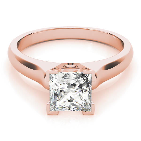 The Vanessa Solitaire Engagement Ring, set view