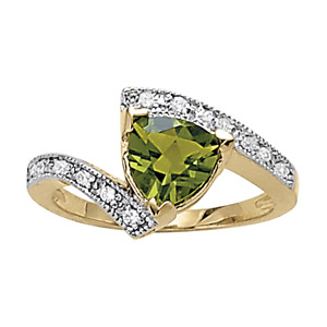 Trillion Shape Color Rings