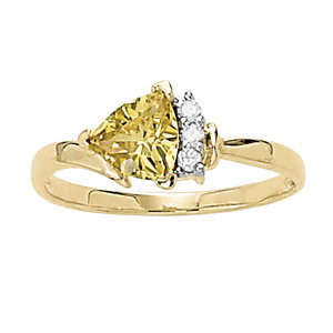 Trillion Cut Color Rings