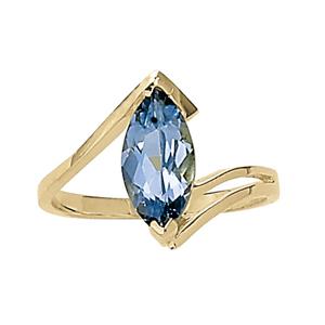 Marquise Shape Color Rings