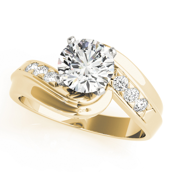 Bypass Single Row Engagement Ring