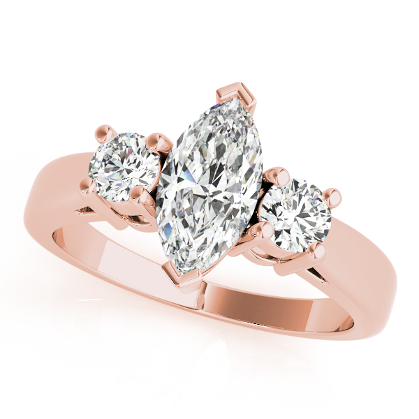 3-Stone Marquise Engagement Ring
