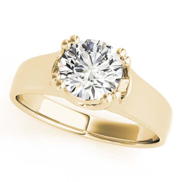 The Cora Solitaire Engagement Ring, front view