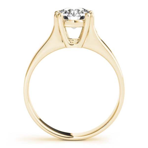 The Cora Solitaire Engagement Ring, side view