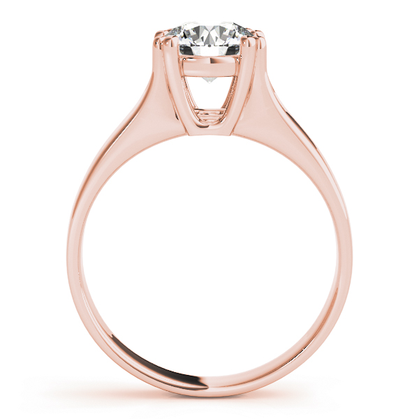 The Cora Solitaire Engagement Ring, side view