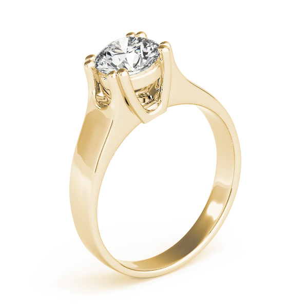The Cora Solitaire Engagement Ring, upright view