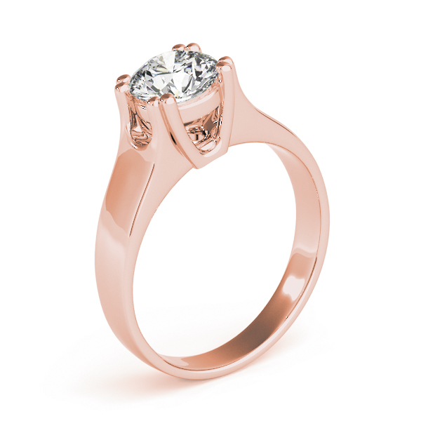 The Cora Solitaire Engagement Ring, upright view