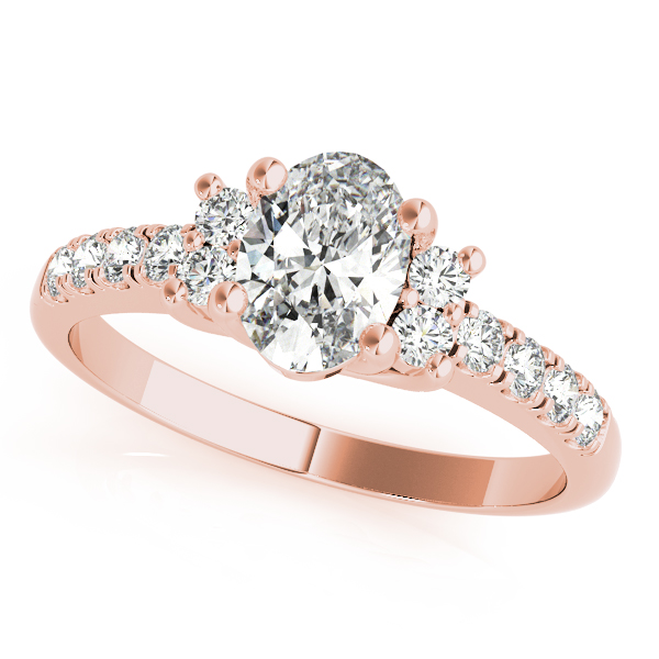 The Gloria Single-Row Engagement Ring, front view