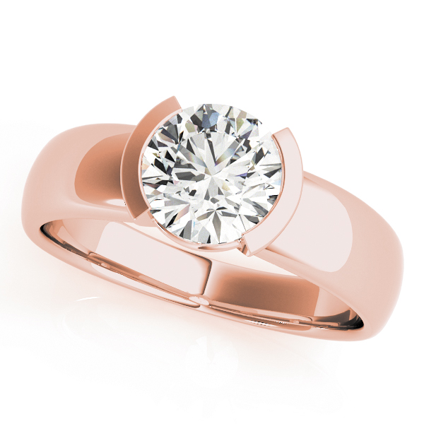 The Opal Solitaire Engagement Ring, front view