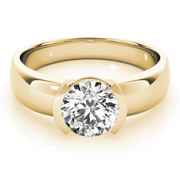 The Opal Solitaire Engagement Ring, set view