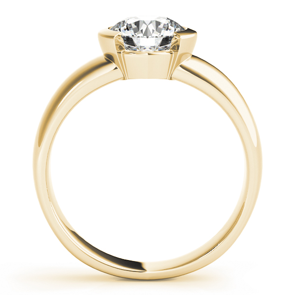 The Opal Solitaire Engagement Ring, side view