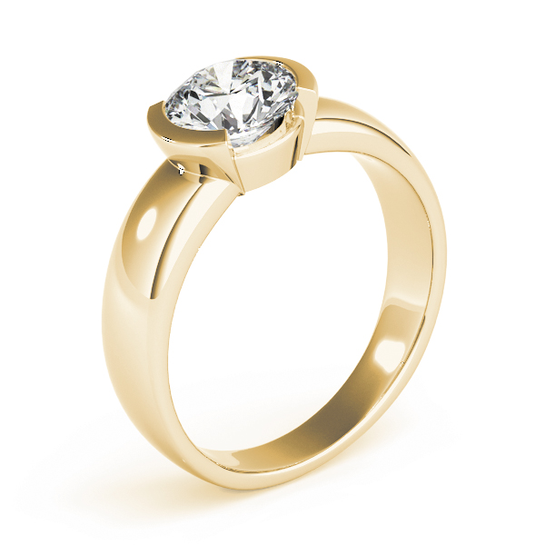 The Opal Solitaire Engagement Ring, upright view