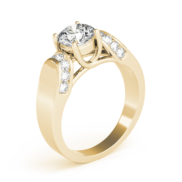 The Guinevere Solitaire Engagement Ring, upright view