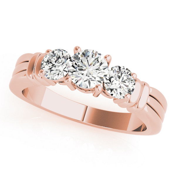 3-Stone Round Engagement Ring