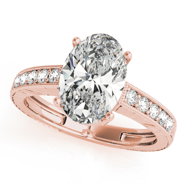 The Veronica Vintage Engagement Ring, front view