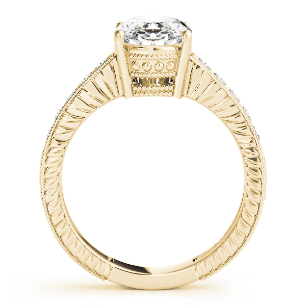 The Veronica Vintage Engagement Ring, side view