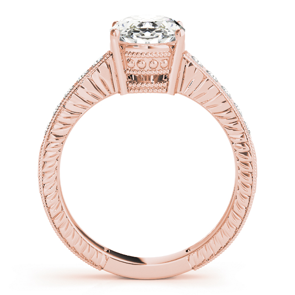 The Veronica Vintage Engagement Ring, side view