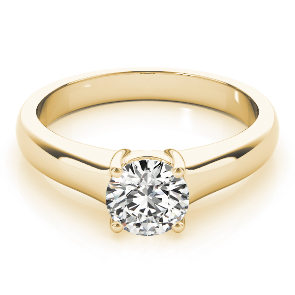 The Alessandra Solitaire Engagement Ring, set view