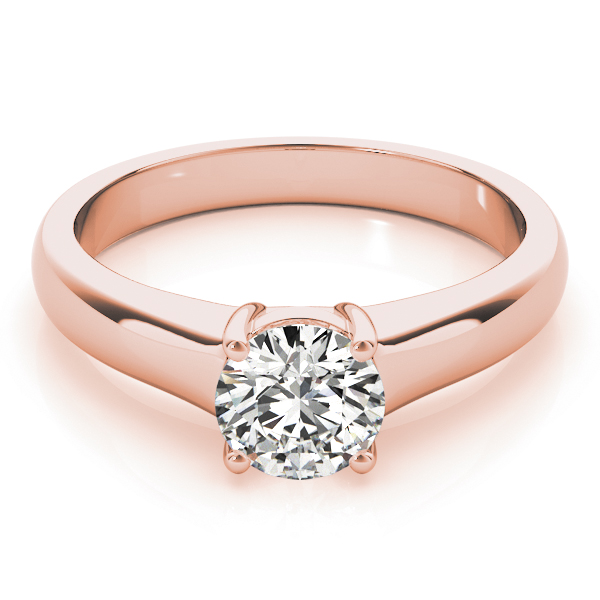 The Alessandra Solitaire Engagement Ring, set view