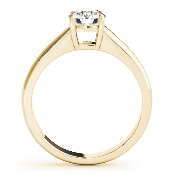 The Alessandra Solitaire Engagement Ring, side view