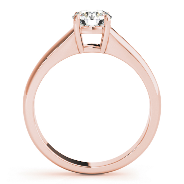 The Alessandra Solitaire Engagement Ring, side view