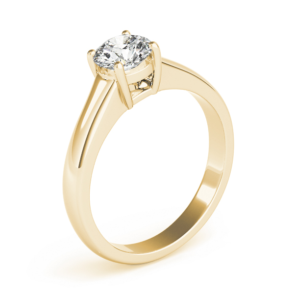 The Alessandra Solitaire Engagement Ring, upright view