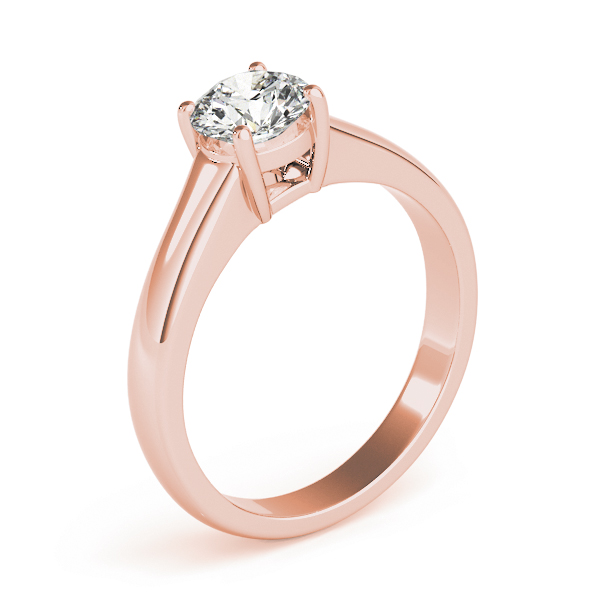 The Alessandra Solitaire Engagement Ring, upright view
