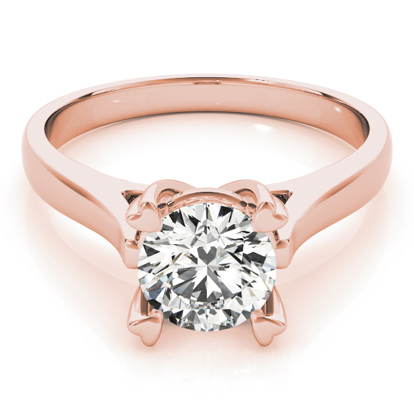 The Clara Solitaire Engagement Ring, set view