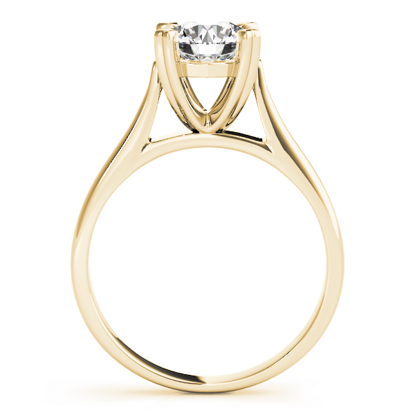 The Clara Solitaire Engagement Ring, side view