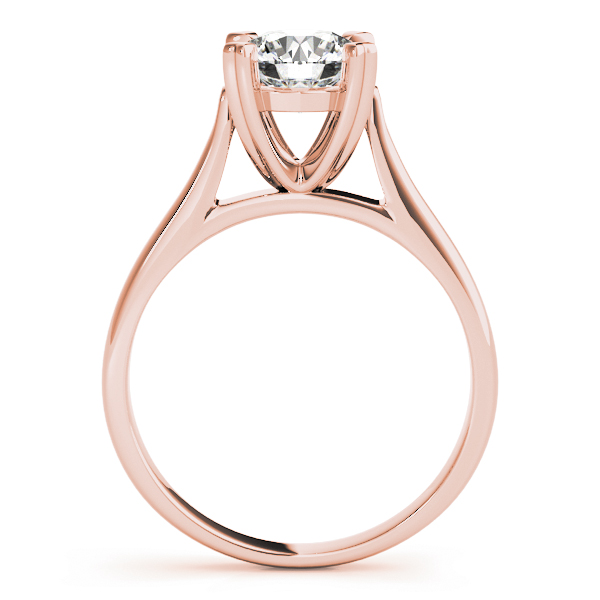 The Clara Solitaire Engagement Ring, side view