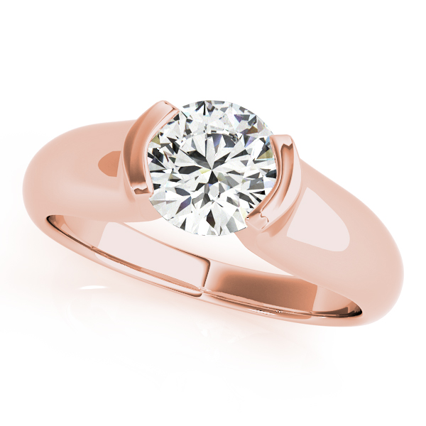 The Gloria Solitaire Engagement Ring, front view