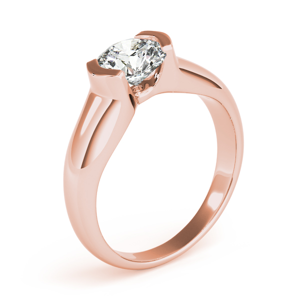 The Gloria Solitaire Engagement Ring, angled view