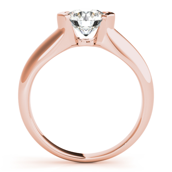 The Gloria Solitaire Engagement Ring, side view
