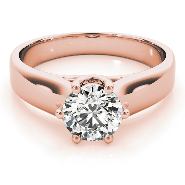 The Simone Solitaire Engagement Ring, set view