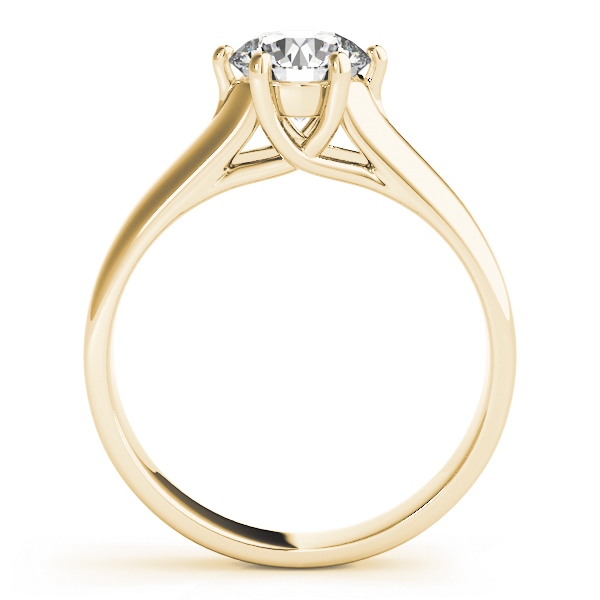 The Simone Solitaire Engagement Ring, side view
