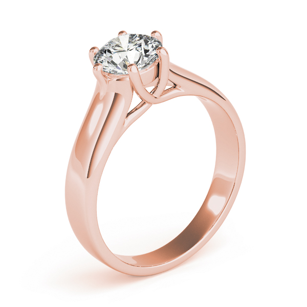 The Simone Solitaire Engagement Ring, upright view